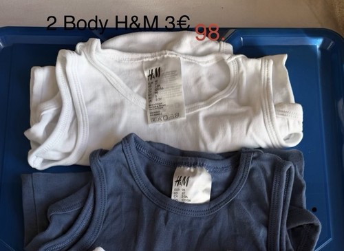 Baby bodys 2er set - h&m, gr.